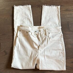 Madewell perfect vintage jean white